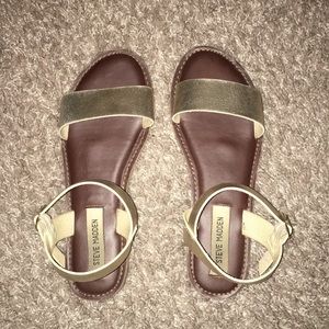 steve madden gold strappy sandals